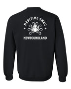 Maritime Swag NFLD Octopus Left Chest and Back Crewneck Sweatshirt - Unisex