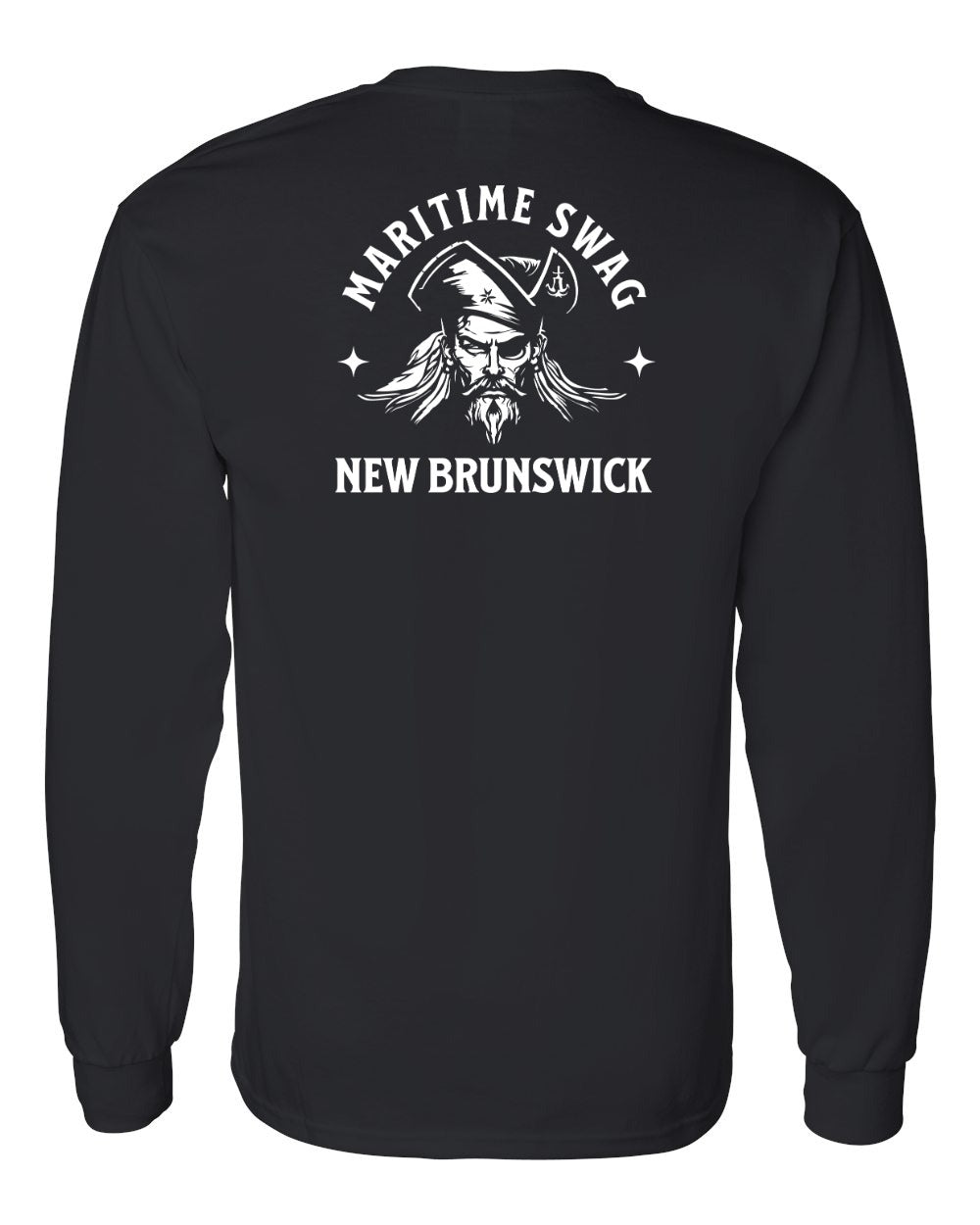 Maritime Swag New Brunswick Pirate Left Chest and Back Long Sleeve Tee