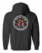 Eh Team Left Chest and Back Zip Hoodie - Gildan Canada (sewn Internationally) - Unisex