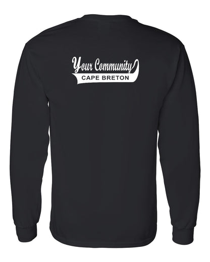 Your Community Swoop (Cape Breton) Left Chest and Back Long Sleeve Tee