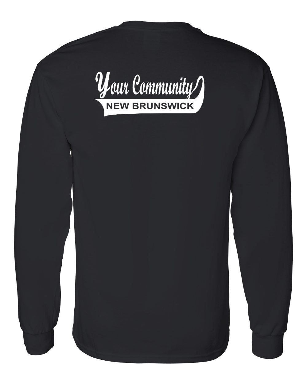 Your Community Swoop NB Left Chest and Back Long Sleeve Tee - Unisex