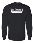 Your Community Swoop NB Left Chest and Back Long Sleeve Tee - Unisex