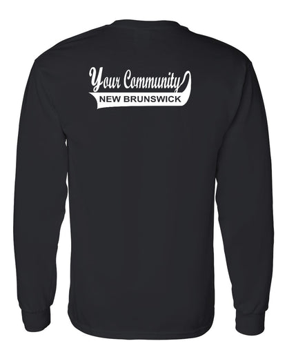 Your Community Swoop (New Brunswick) Left Chest and Back Long Sleeve Tee