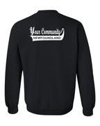 Custom Your Community Swoop (NFLD) Left Chest and Back Crewneck Sweatshirt - Unisex
