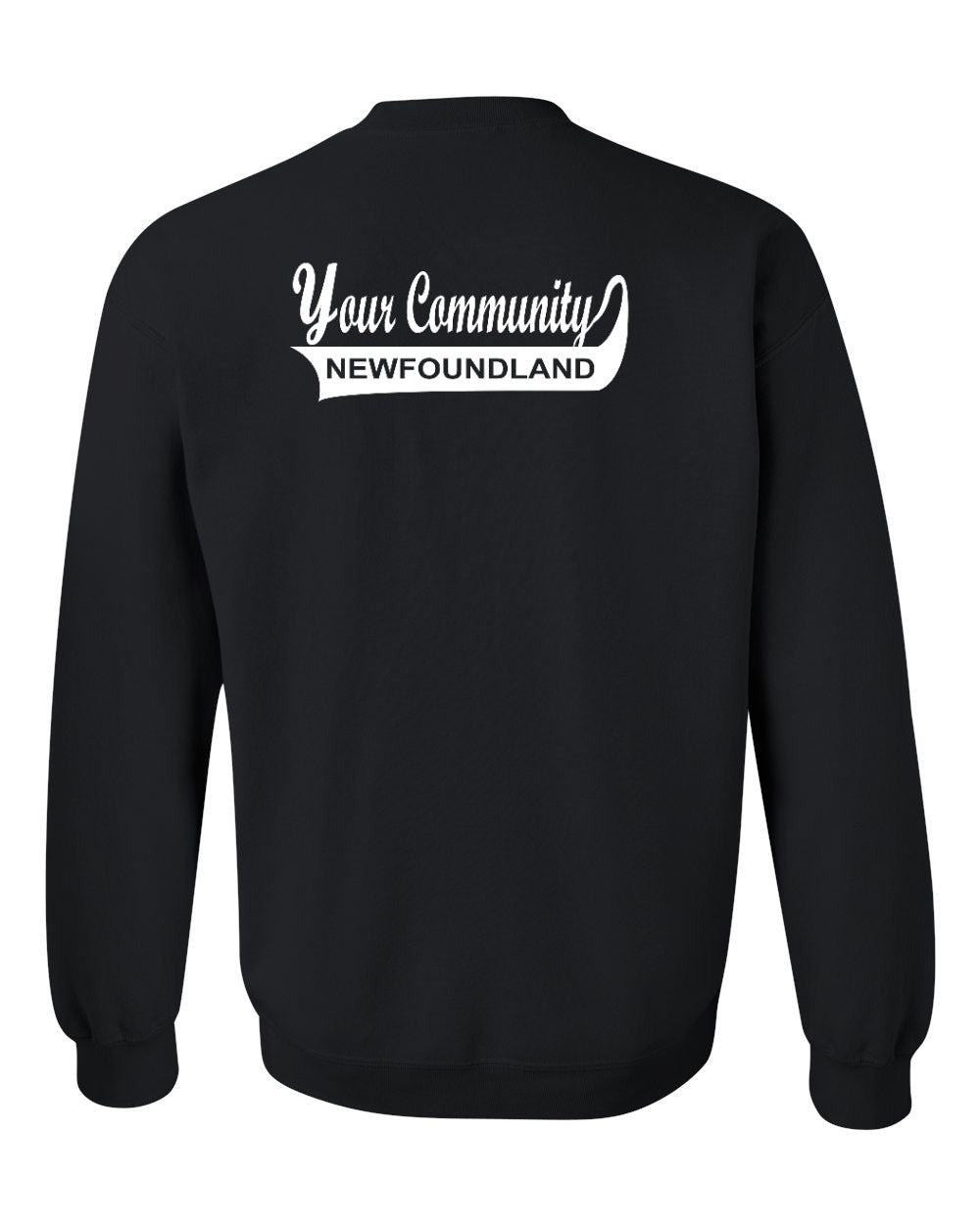 Custom Your Community Swoop (NFLD) Left Chest and Back Crewneck Sweatshirt - Unisex