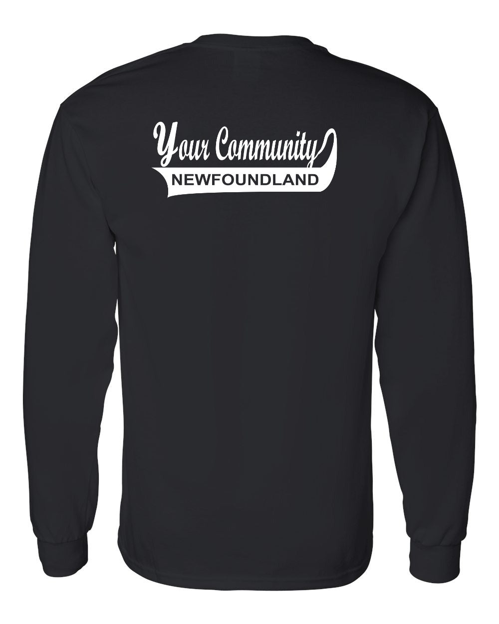 Custom Your Community Swoop (NFLD) Left Chest and Back Long Sleeve - Unisex