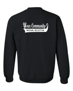 Custom Your Community Swoop (NS) Left Chest and Back Crewneck Sweatshirt - Unisex