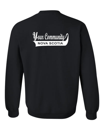 Your Community Swoop (Nova Scotia) Left Chest and Back crew-neck