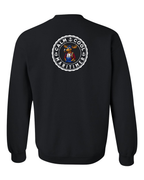 Calm Cool Maritimer Moose Left Chest and Back Crewneck Sweatshirt - Unisex