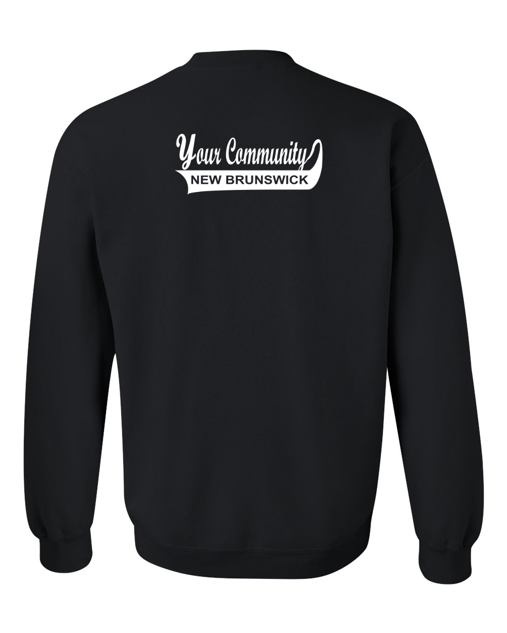 Your Community Swoop NB Left Chest and Back Crewneck Sweatshirt - Unisex