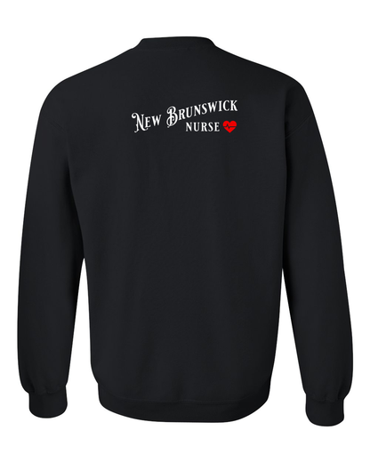 NB Nurse Left Chest and Back Crewneck Sweatshirt