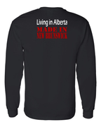 Living Alberta Made in NB Left Chest and Back Long Sleeve Tee - Unisex