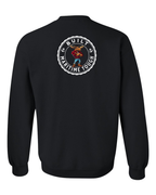 Built Maritime Tough Moose Left Chest and Back Crewneck Sweatshirt - Unisex