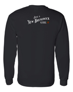 Just a NB Girl Tartan Left Chest and Back Long Sleeve Tee - Unisex