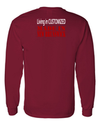 Living in Custom Made in NB Left Chest and Back Long Sleeve Tee - Unisex