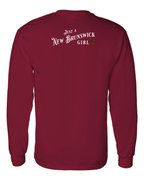 Just a NB Girl Tartan Left Chest and Back Long Sleeve Tee - Unisex