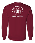 Maritime Swag CB Octopus Left Chest and Back Long Sleeve Tee - Unisex