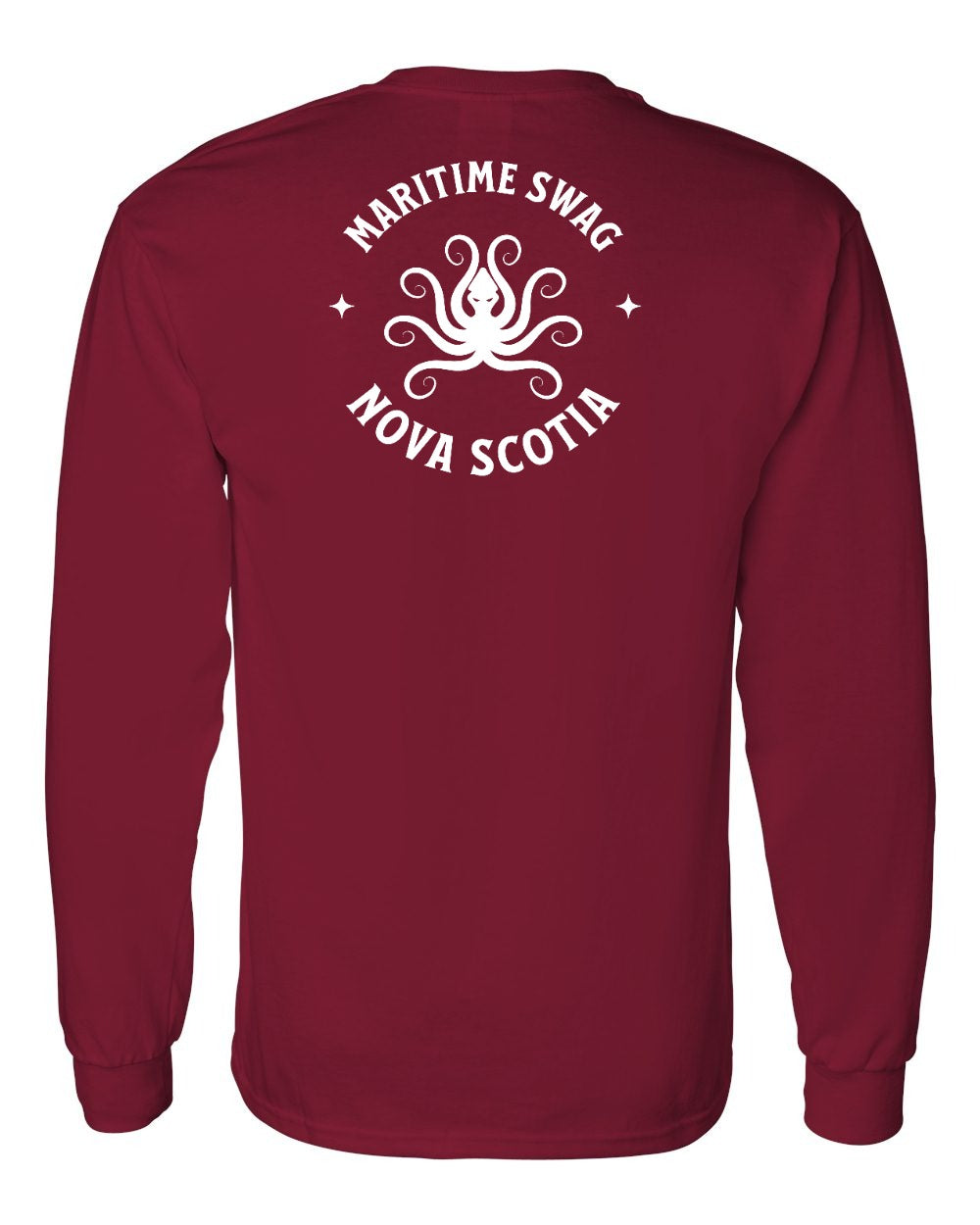 Maritime Swag NS Octopus Left Chest and Back Long Sleeve Tee - Unisex
