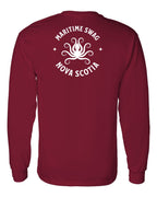 Maritime Swag NS Octopus Left Chest and Back Long Sleeve Tee - Unisex