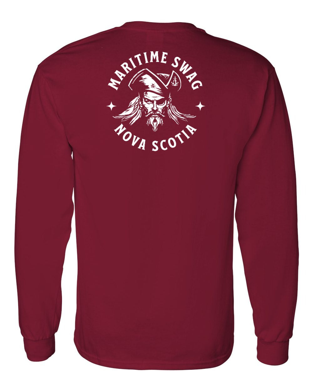 Maritime Swag Nova Scotia Pirate Left Chest and Back Long Sleeve Tee