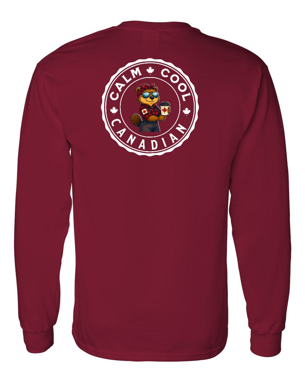 Calm Cool Rosie Sunglasses Left Chest and Back Long Sleeve - Gildan Canada (sewn Internationally) - Unisex