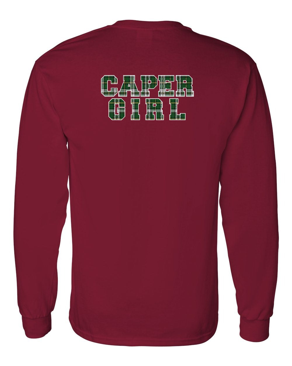 Caper Girl Left Chest and Back Long Sleeve Tee - Unisex