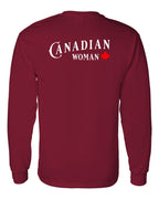 Canadian Woman Left Chest and Back Long Sleeve - Gildan Canada (sewn Internationally) - Unisex