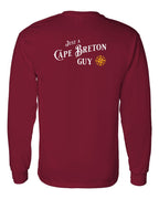 Just a CB Guy Yellow Compass Left Chest and Back Long Sleeve Tee - Unisex