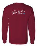 Just a NS Girl Tartan Left Chest and Back Long Sleeve Tee - Unisex