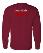 Living Alberta Made in NS Left Chest and Back Long Sleeve Tee - Unisex