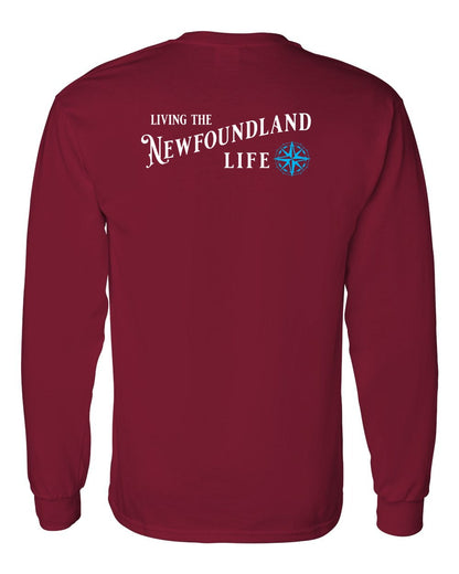 Living the Newfoundland Life blue Left Chest and Back Long Sleeve