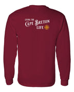 Living the CB Life yellow Left Chest and Back Long Sleeve Tee - Unisex