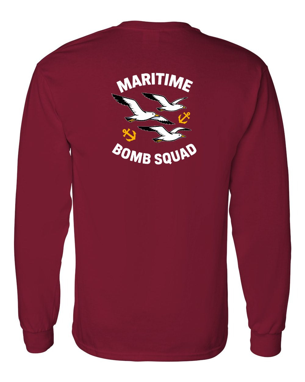 Maritime Bomb Squad Left Chest & Back Long Sleeve Tee - Unisex