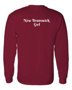 NB Girl Heart Dot Left Chest & Back Long Sleeve Tee - Unisex