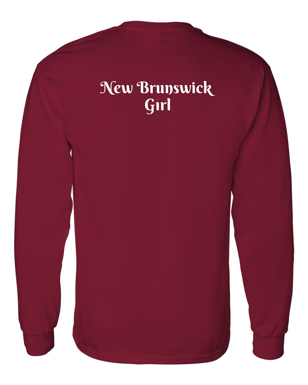 NB Girl Heart Dot Left Chest & Back Long Sleeve Tee - Unisex