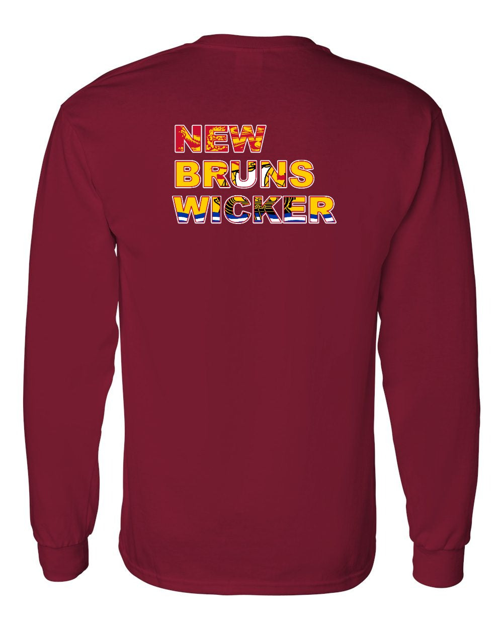 New Bruns Wicker Left Chest and Back Long Sleeve Tee - Unisex