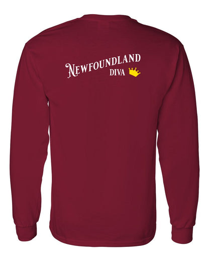 Newfoundland Diva Left Chest and Back Long Sleeve