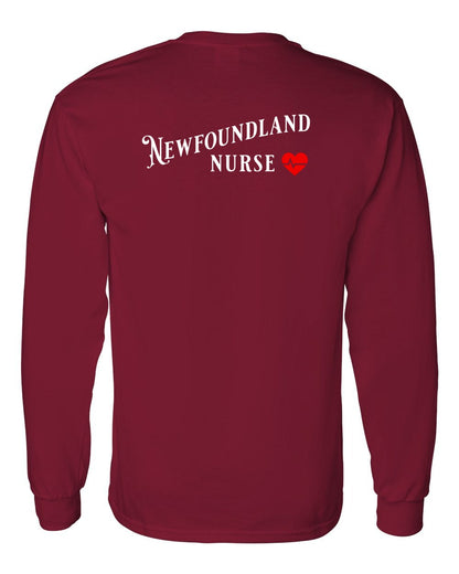 Newfoundland Nurse Left Chest and Back Long Sleeve
