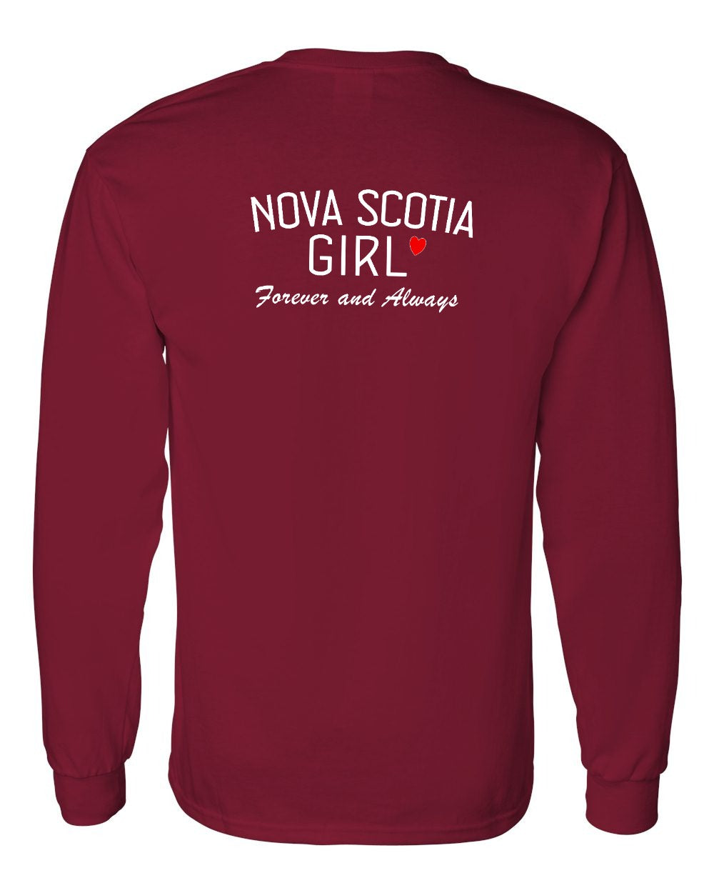 NS Girl Forever and Always Left Chest & Back Long Sleeve Tee - Unisex