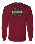 NFLD and Labrador Saltwater Left Chest and Back Long Sleeve Tee - Unisex