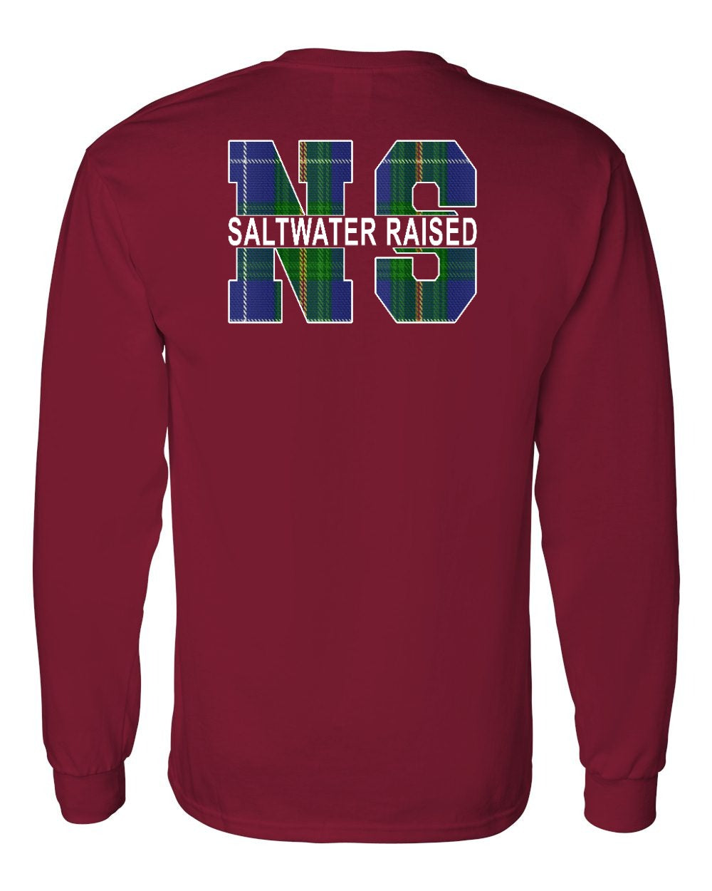 Saltwater Raised Left Chest and Back Long Sleeve Tee
