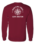 Maritime Swag CB Compass Left Chest and Back Long Sleeve Tee - Unisex