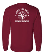 Maritime Swag NB Compass Left Chest and Back Long Sleeve Tee - Unisex