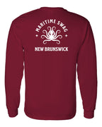 Maritime Swag NB Octopus Left Chest and Back Long Sleeve Tee - Unisex