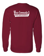 Your Community Swoop NB Left Chest and Back Long Sleeve Tee - Unisex