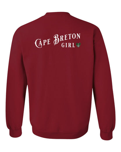 Cape Breton Girl Tartan Left Chest and Back Crewneck Sweatshirt