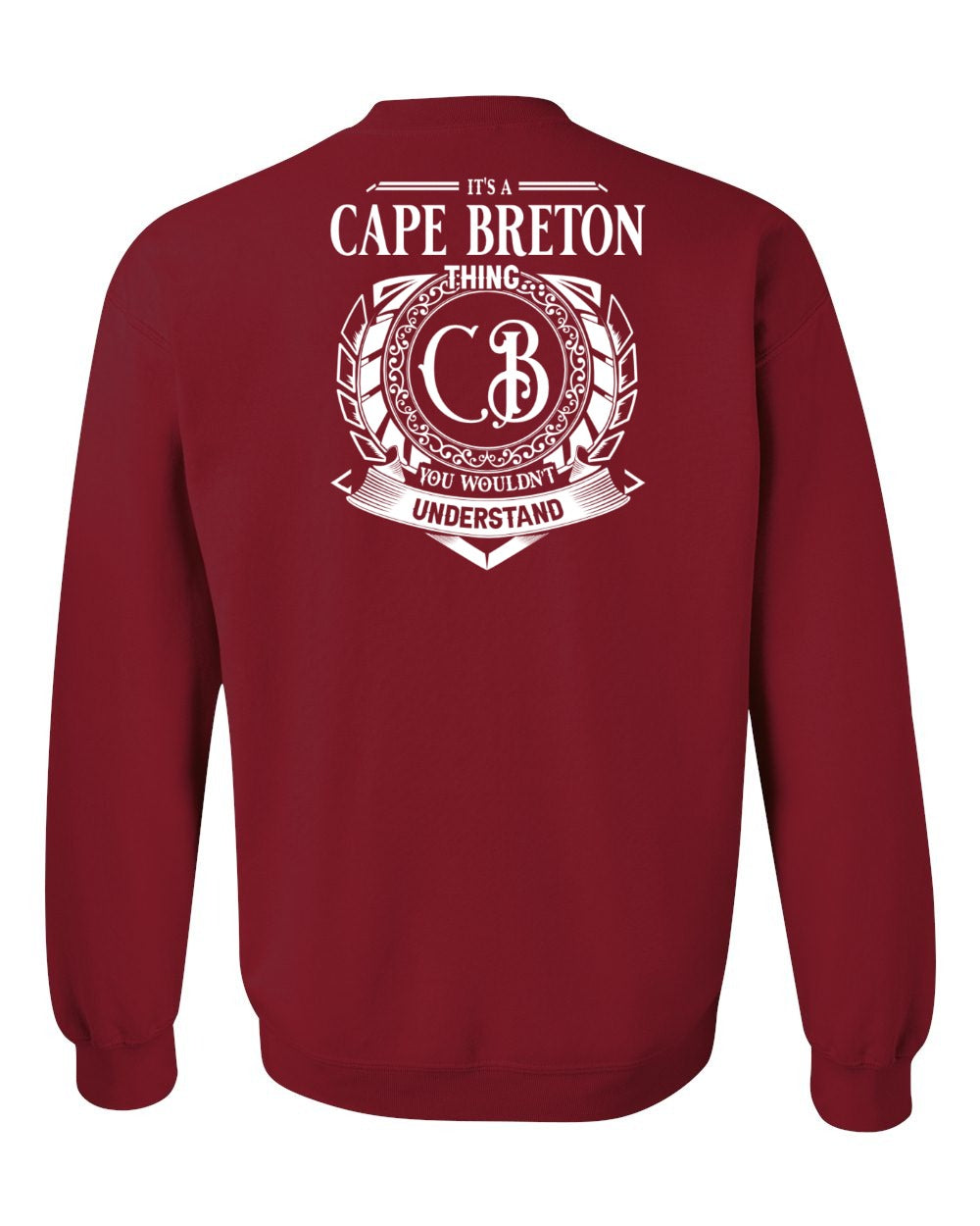 It's  A CB Thing Left Chest and Back Crewneck Sweatshirt - Unisex