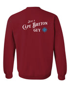 Just a CB Guy Blue Left Chest and Back Crewneck Sweatshirt - Unisex