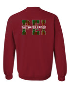 PEI Saltwater Raised Left Chest and Back Crewneck Sweatshirt - Unisex