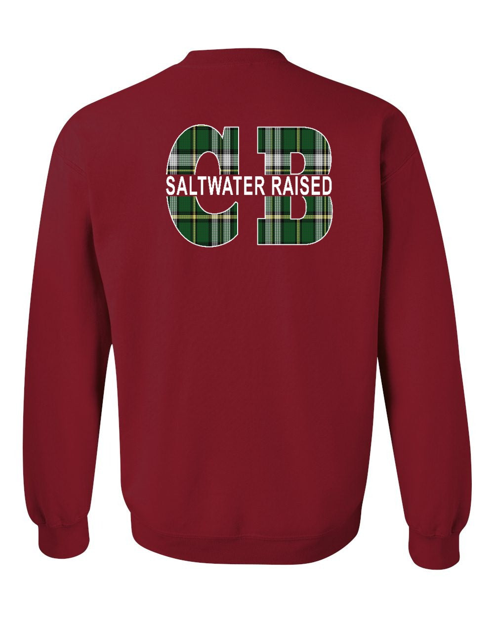 Saltwater CB Raised Left Chest and Back Crewneck Sweatshirt - Unisex